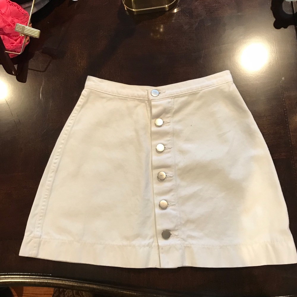 White Denim American Apparel Skirt